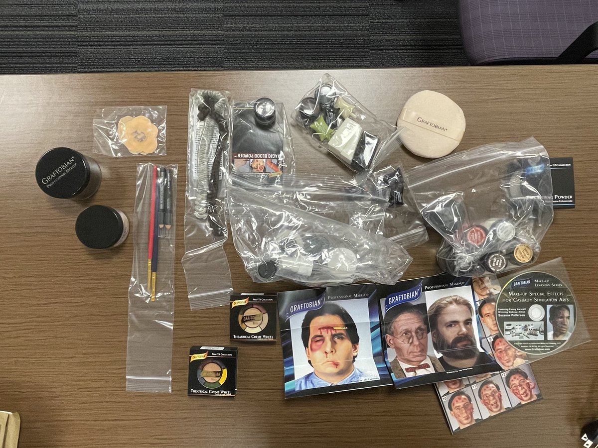 AssumptionURN's tweet photo. With artistry and science, #FSoN Professor @RNProfMamish creates simulation pieces so realistic, it’s scary.  So we added to her kit.  #nursingstudents #moulage #worcestermass #massachusetts @assumptionuma #highschoolstudents #OpenHouse October 29 https://t.co/ld39MuPEhb