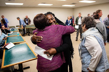This. My favorite hug of the week. If you don’t know Ms. Vivian Saunders, watch the documentary Raising Bertie. #rechargedandready #THBT22 ⁦<a href="/ncIMPACTsog/">ncIMPACT Initiative</a>⁩ ⁦<a href="/UNC_CCPS/">Carolina Center for Public Service</a>⁩