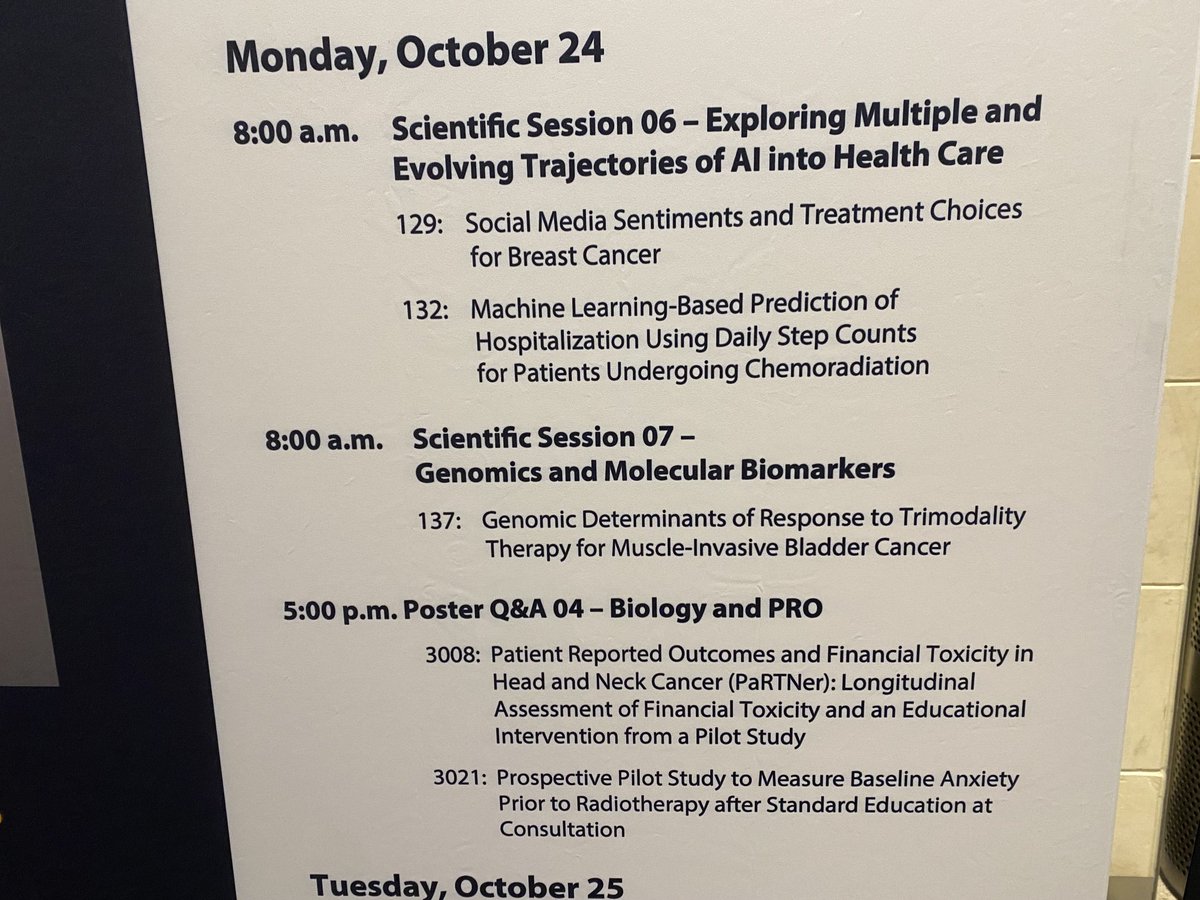 Another exciting day of ROI research presentations begins at 8 am! #ASTRO22