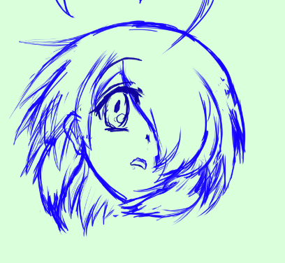 下描き段階だけどもういいお顔が描けた気分になってる 