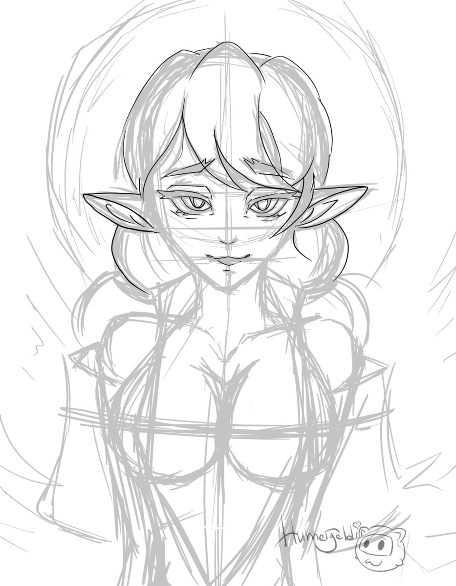 Humergeldi1's tweet photo. Sketch  ٩(◕‿◕)۶
#charm #cutie #elf #girl #nsfw #sketch #art #girl_elf #nsfw_art #16_art #fandom_16 #ears #love_to_ears #form #boobs https://t.co/XaS4z9QUW0