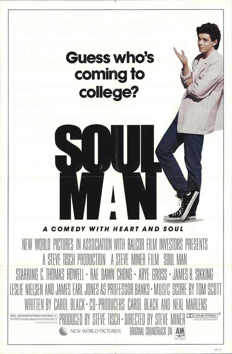 The comedy film 'Soul Man' was released in theatres today in 1986. #80s #80smovies #1980s