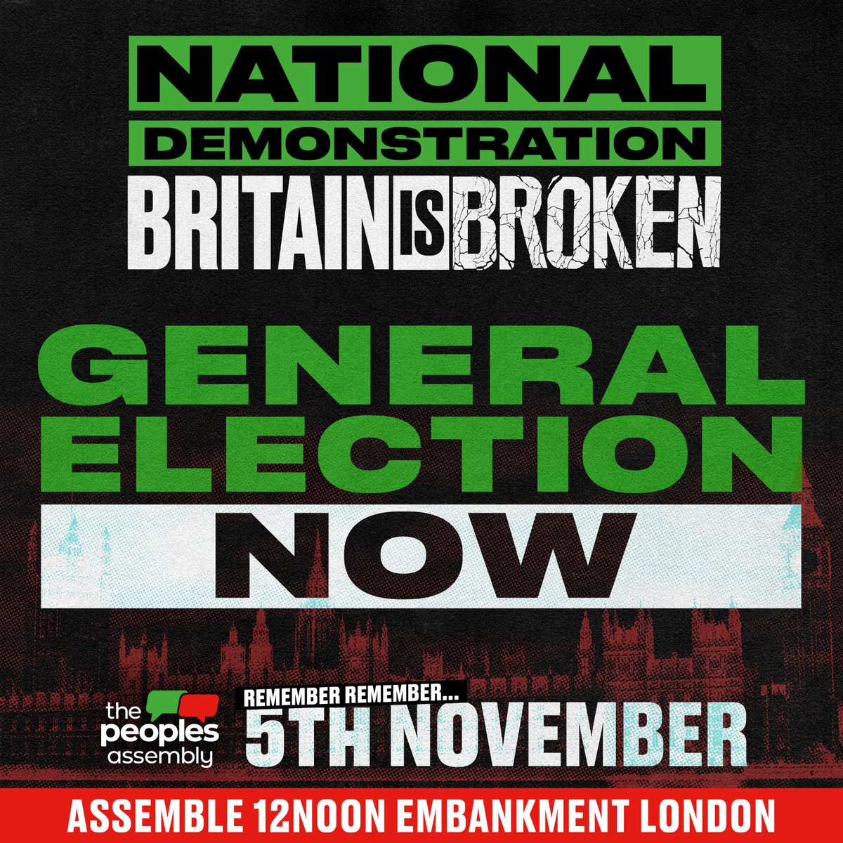 Are you going to accept another unelected prime minister??!! Assemble 12 noon Embankment, London. Transport details: thepeoplesassembly.org.uk/demo-transport/ all out #November5th #GeneralElectionN0W #UnitedAgainstTheTories