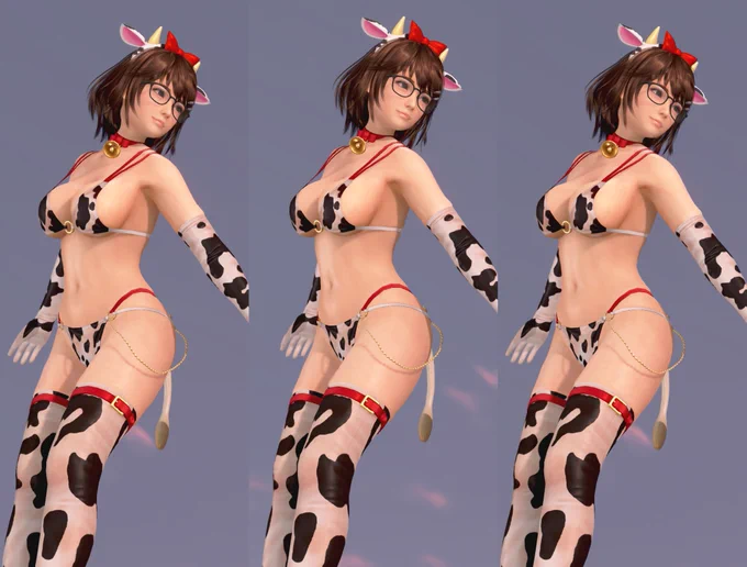 「モーモ・ビキニ」のつくしちゃん#DOAXVV #立体視 #stereoscopy  