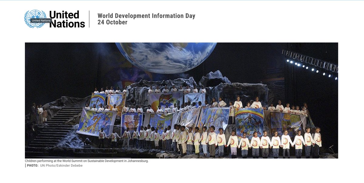 Today is #WorldDevelopmentInformationDay Created by the United Nations, this day in 1972 to draw the attention of the world to development problems and the need to strengthen international cooperation to solve them. Learn more here: un.org/en/observances…