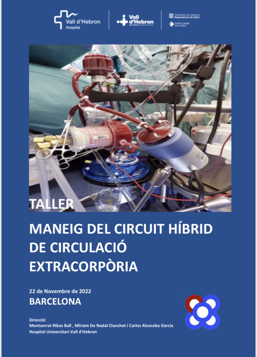 anest_vhebron's tweet photo. Taller Manejo del circuito hibrido en CEC 🫀.22 Noviembre 2022.
Dirigido a Anestesiólogos, Perfusionistas y Cirujanos Cardíacos. Inscripciones abiertas: inscripcionsaulavh@vhebron.net. Telef 693785436. Te esperamos!! @anest_vhebron @vallhebron @AnestHVH   https://t.co/PboqJgj4zv https://t.co/F2DsryqZNt