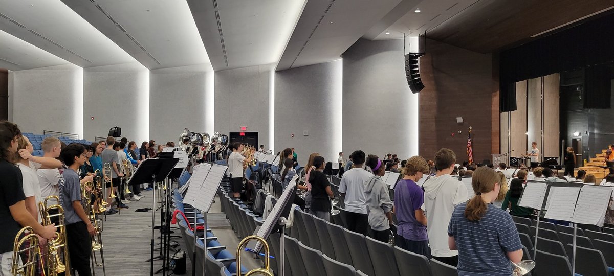 When it rains we practice inside! Getting it done! <a href="/RockHillHS/">Rock Hill High School</a> <a href="/TheRockHillBand/">Rock Hill Band</a> @JohnAlstrin