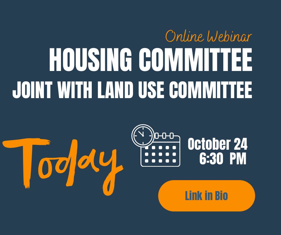 Please join us via Zoom today at 6:30 PM for the Housing Committee Joint With Land Use Committee meeting.

Please register for the meeting by clicking the link below.
bit.ly/3eA79Hw
#uws #zoom #Manhattan #community
