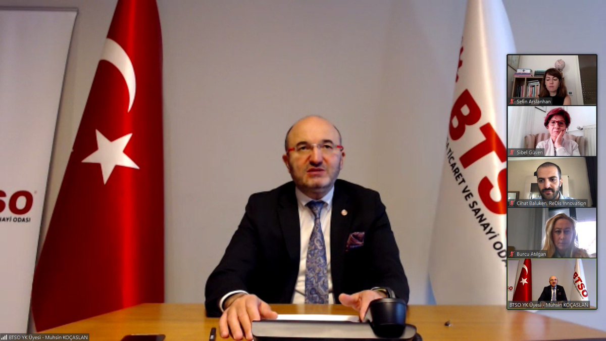 BursaTSO's tweet photo. ➡️Yönetim Kurulu Üyemiz Muhsin Koçaslan, @TOBBiletisim ve @Eurochambres ortaklığında yürütülen Türkiye-AB İş Dünyası Diyaloğu Projesi kapsamında, Odamız ev sahipliğinde düzenlenen #TEBD Yeşil Mutabakat Çalışmaları – Otomotiv Sektörü Çalıştayı’na katıldı. ♻️🚘 https://t.co/NUtSvMfuF5