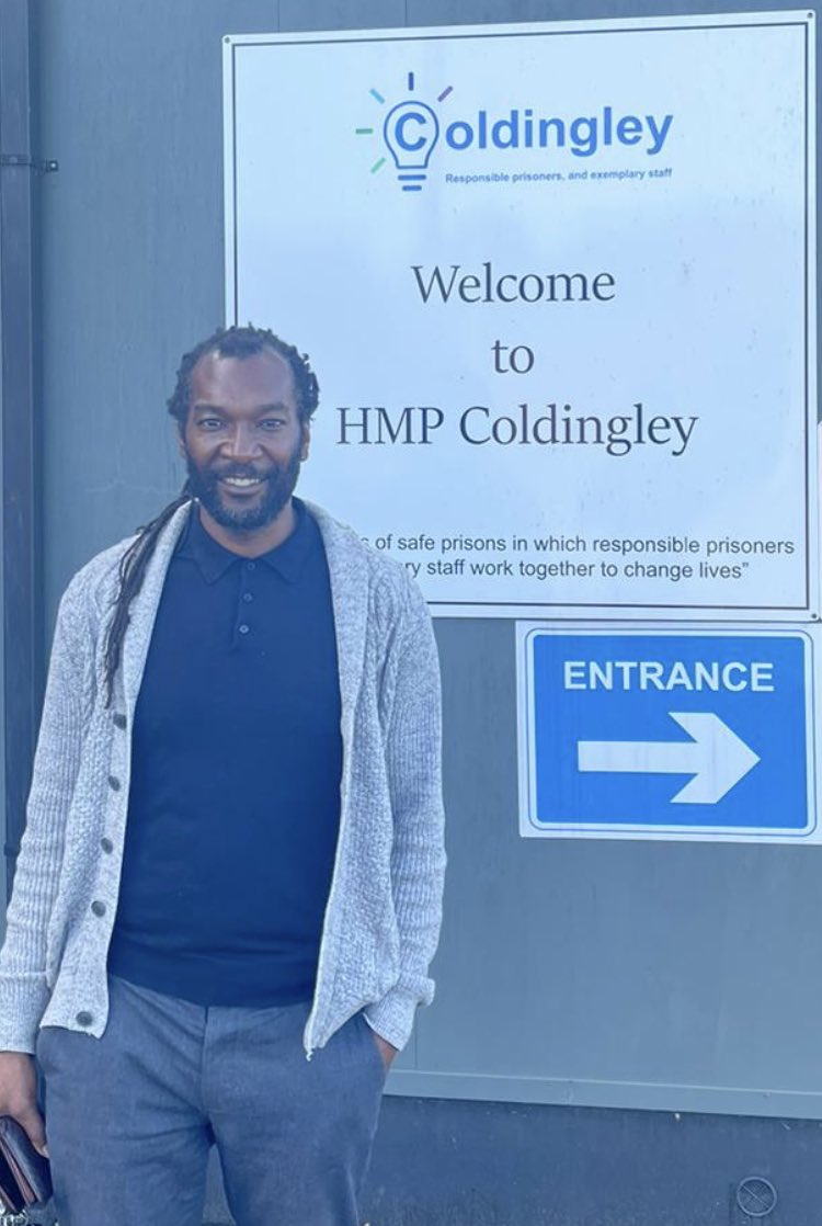 Greatful for the opportunity to be able to speak <a href="/Coldingley_HMP/">HMP Coldingley</a> this morning, arranged by Farhad from 
<a href="/ProjectTwinning/">Twinning Project</a> &amp; <a href="/AFCW_Foundation/">AFC Wimbledon Foundation</a>
Had the privilege of watching a fabulously skilled practitioner <a href="/scottybecks7/">Scott lockwood</a> at work.