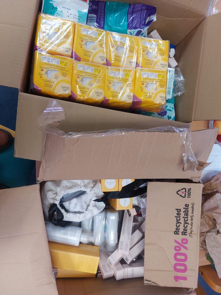 Saferwales's tweet photo. Huge thanks to the Beauty Bank for the delivery of toiletries and sanitary products to the Women's Centre - these items will help many of the women we support.
#beautybanks #dgtboxes https://t.co/crNRgBtWUJ