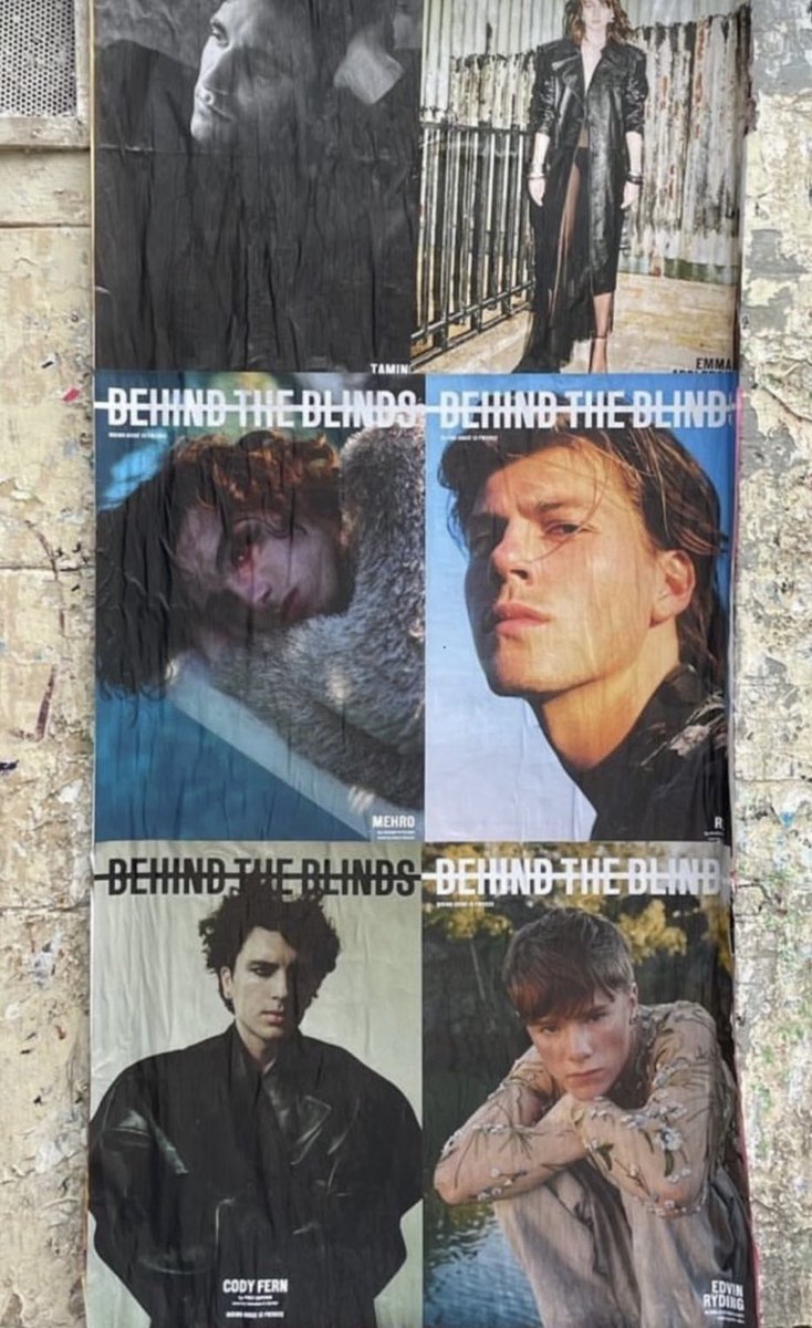 codyfernuk's tweet photo. Cody Fern for Behind The Blinds.

Although Cody’s cover is sold out online, you can purchase Behind The Blinds at selected stockists worldwide - https://t.co/V0Lok9KhZc https://t.co/8RHI3bVsRz