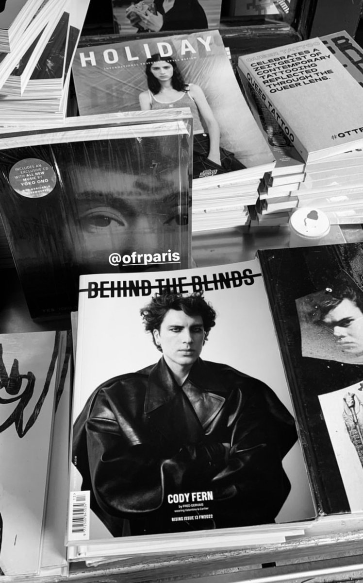 codyfernuk's tweet photo. Cody Fern for Behind The Blinds.

Although Cody’s cover is sold out online, you can purchase Behind The Blinds at selected stockists worldwide - https://t.co/V0Lok9KhZc https://t.co/8RHI3bVsRz