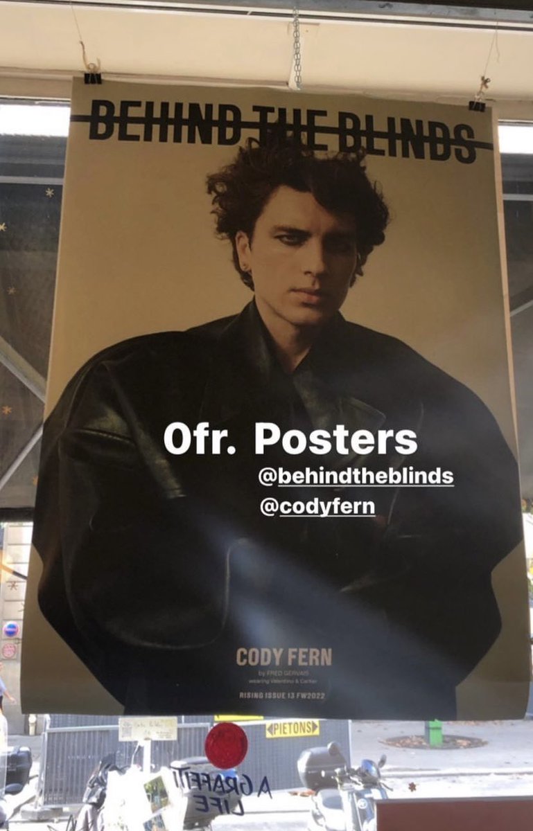 codyfernuk's tweet photo. Cody Fern for Behind The Blinds.

Although Cody’s cover is sold out online, you can purchase Behind The Blinds at selected stockists worldwide - https://t.co/V0Lok9KhZc https://t.co/8RHI3bVsRz