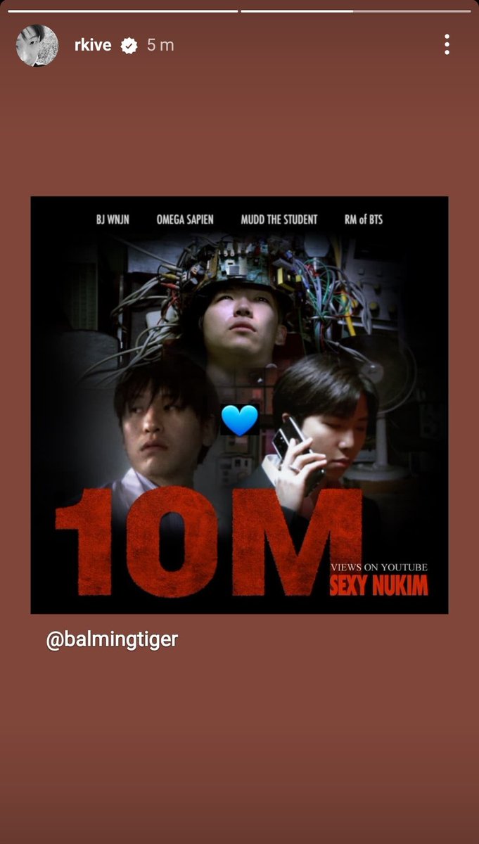 loopsofnj's tweet image. Namjoon posted about SEXY NUKIM reaching 10 million views on rkive Instagram Story!

Once again, thank you to everyone who has consistently been supporting the song and Namjoon from the beginning!

(instagram.com/rkive?igshid=Y…)

• open.spotify.com/playlist/2ADd3…
• youtu.be/E-S75YDYY7I