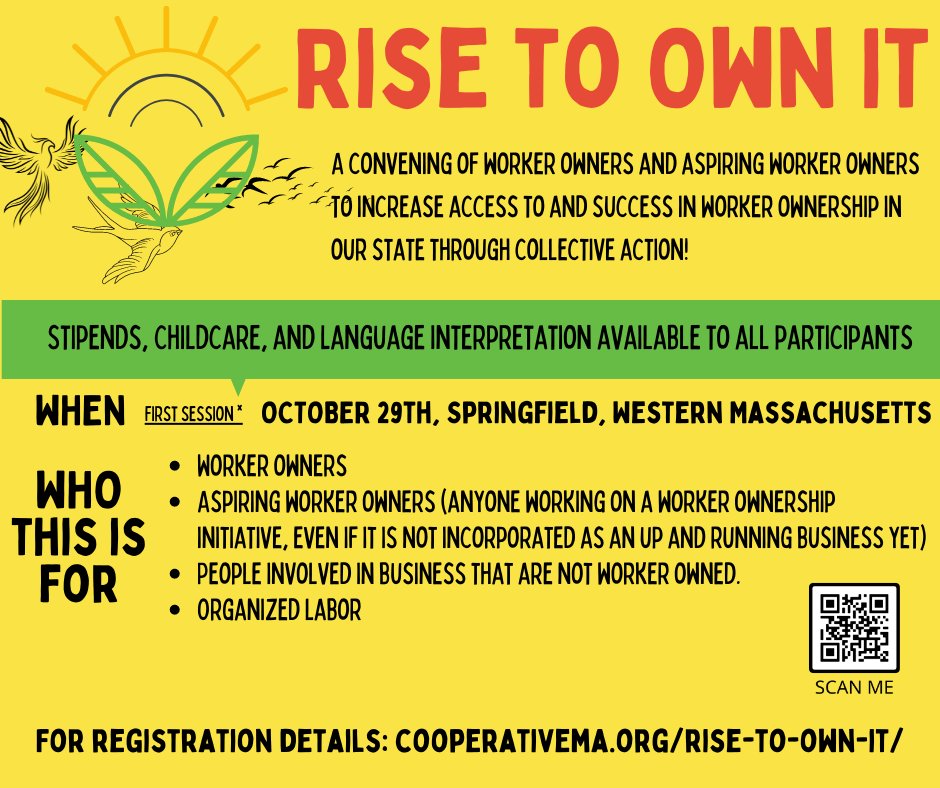 Less than 1 week away from the first of 2 historic convenings by The Coalition for Worker Ownership and Power (COWOP). Did you sign up to participate?

For more information and to register: hubs.li/Q01qqxYV0