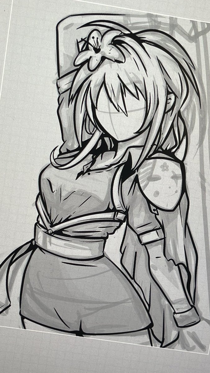 Here comes Luna! A quick glimpse of a new illustration sketch of our female hero Luna.