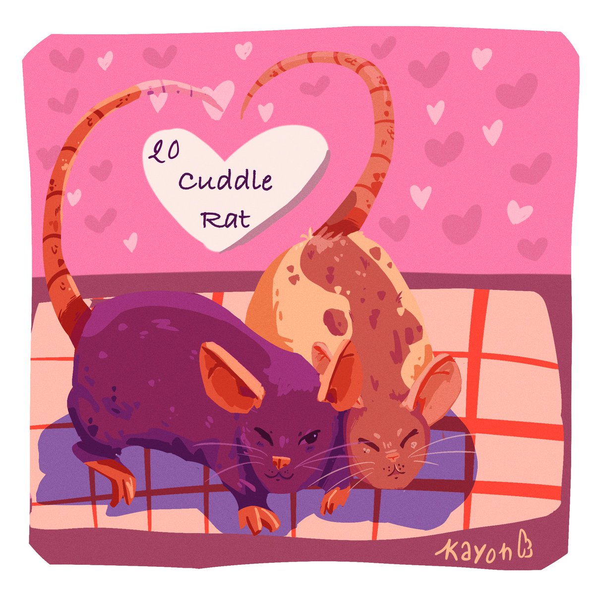 Day 20 was Cuddle Rat !
I drew baby Zach and Basil again 🐀💙

#myart #digitalart #illustration #ratart #petrat #petart #rattober #rattober2022 #beansrattober #cuteart #cuddlerat #inktober #inktober2022 #animalart