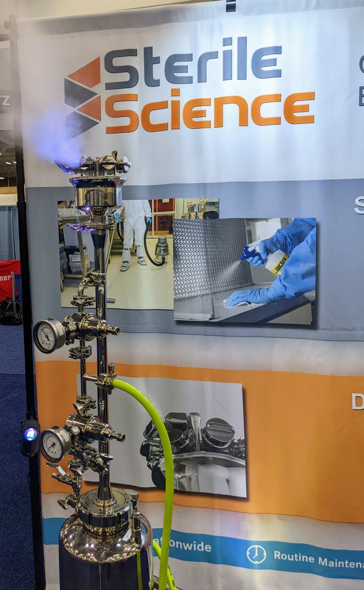 SterileScience's tweet photo. Visit Sterile Science at Booth 1023 to check out dry fog sterilization. Show is open!  #AALASNM22 #AALAS https://t.co/G9NuXMMG2B