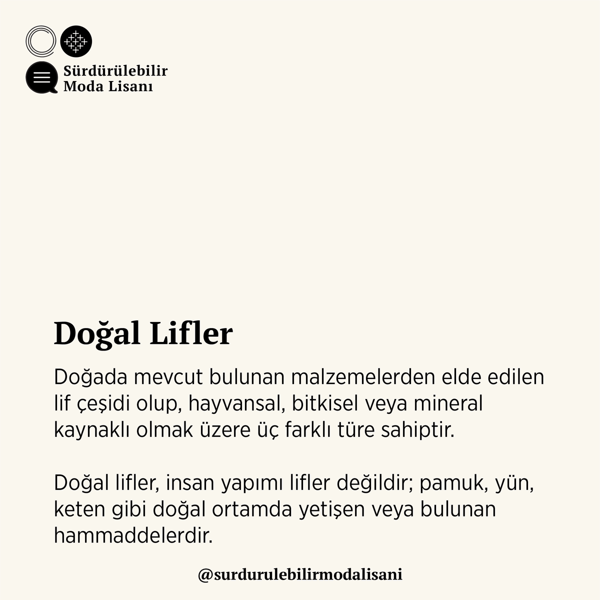 LisanModa's tweet photo. “Doğal Lifler” hakkında daha detaylı bilgi için: https://t.co/e7fLNblYFN

#aslındaneyigiyiyoruz #değerleriniüstündetaşı #degerlerinikusan #dogallifler #besiktenbesige #biyobozunurluk #ekolojikmoda #geridonusum #organiktekstil #tekstillifi https://t.co/bnNQeO0aMr
