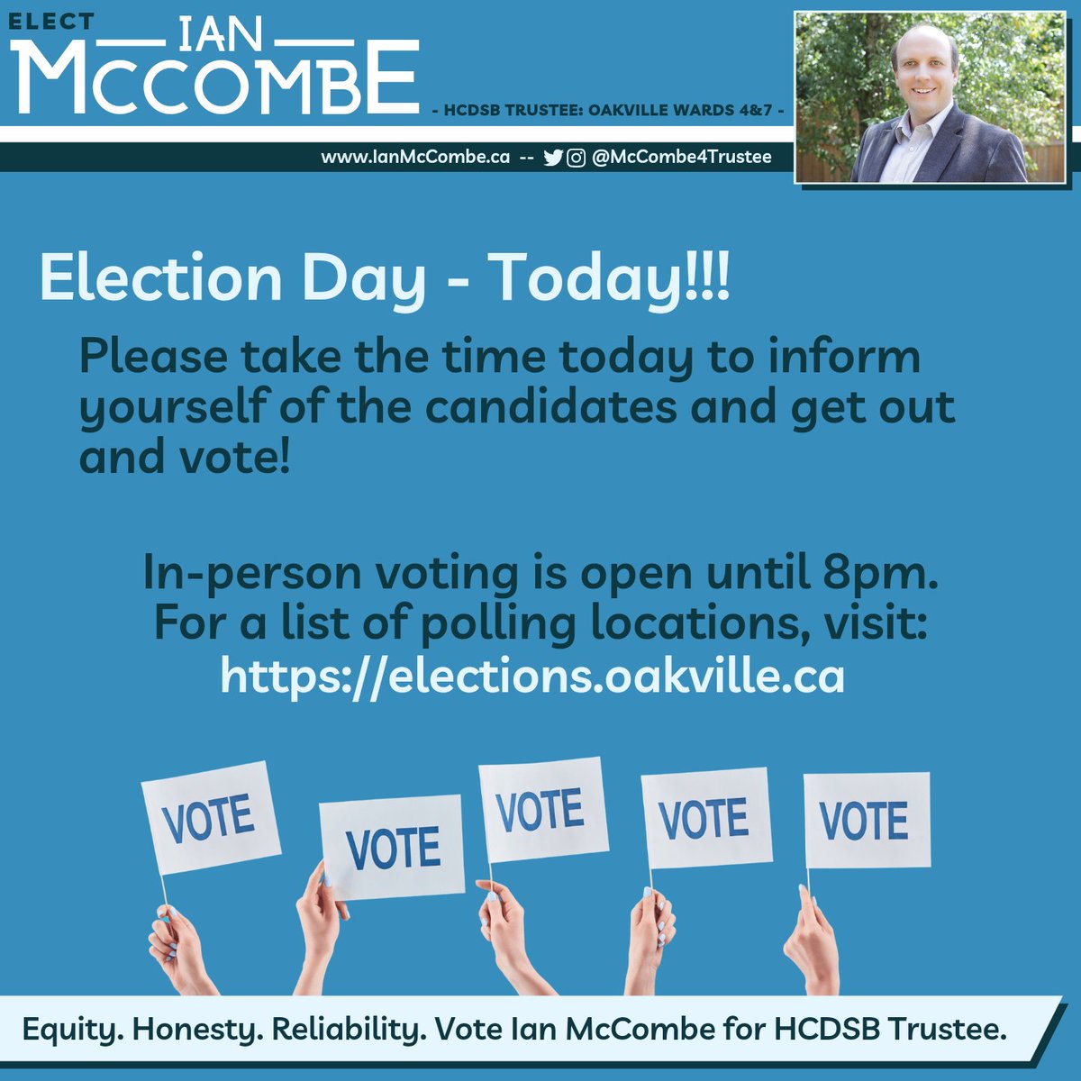Please take the time today to get out and vote. Tell your friends and neighbours. Every single vote counts ❤️