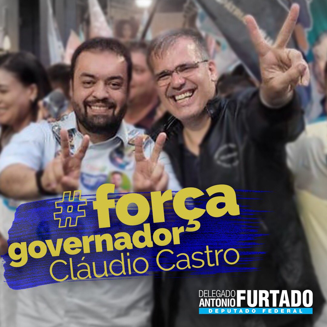 DelegadoFurtado's tweet photo. FORÇA, GOVERNADOR CLÁUDIO CASTRO! 

Desejo sua plena e rápida recuperação. Fui testemunha do seu trabalho incansável na campanha e isso exigiu muito da sua saúde. Em breve, sei que continuará trabalhando pelo nosso estado.Volte logo, pois o Rio precisa do senhor. Fraterno abraço! https://t.co/IMZtBz3uiU