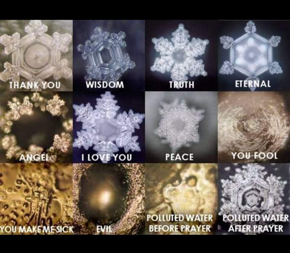 CMIYCUK's tweet photo. Dr Masaru Emoto, the Japanese scientist and water researcher,  revealed the true nature of water and how thoughts and vibrations affect  the molecular structure of water. https://t.co/dVphYD8aHd