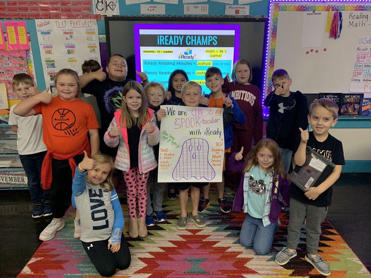 Last week we started focusing more on passing lessons and keeping our overall averages above 80%!! We worked hard and filled up our ghost by passing 114 lessons as a class last week in iReady! Way to go kiddos!!🤩<a href="/RES_RSSS/">Rockwell Elem NC</a>