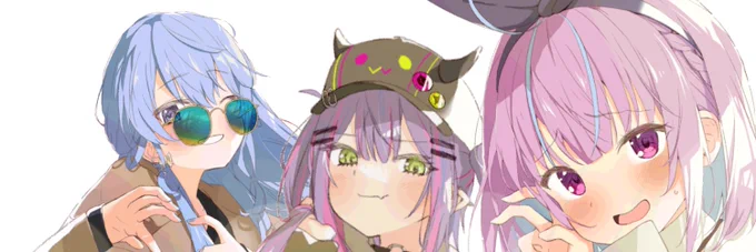 たまたま揃ったので作ってみました #startend !Twitterのヘッダーサイズとなっていますので、常識の範囲内でご自由にお使いください(過度な加工/商用利用)#TOWART #ほしまちぎゃらりー #あくあーと 