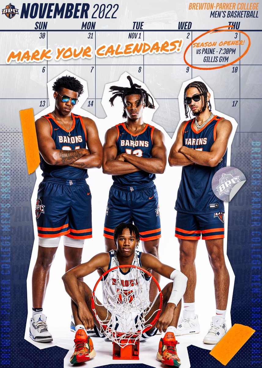 Brewton-Parker College Athletics (@bpcathletics) on Twitter photo The clock is ticking... mark your calendars! <a href="/BPC_MBK/">Brewton-Parker Men's Basketball</a> opens the season in 10 days with a home contest against Paine on Nov. 3! #GoBarons🏀⚔️ The clock is ticking... mark your calendars! <a href="/BPC_MBK/">Brewton-Parker Men's Basketball</a> opens the season in 10 days with a home contest against Paine on Nov. 3! #GoBarons🏀⚔️