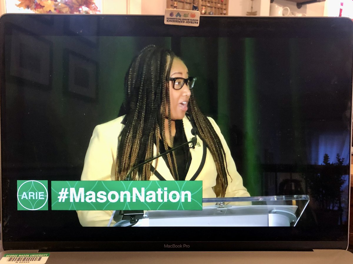 Congratulations to Sharnnia and the whole team who worked to bring us today’s #ARIE2022 conference! Looking forward to a day of good work. 
#TRHT #MasonNation