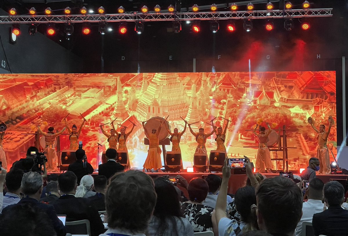 NatineeAe's tweet photo. The opening ceremony at the #ICTMM2020 in #bkk. The event starts today till the 28th at BITEC Bangna #weareMORU https://t.co/HyU93FKlQC