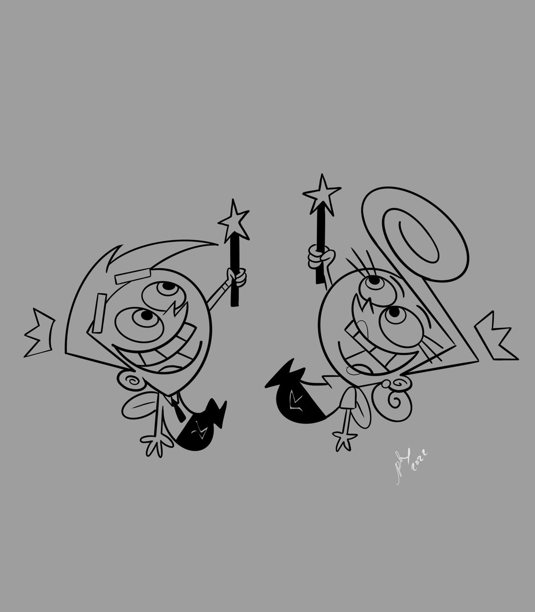 Day 24: Fairy. I actually almost timed out on this one with how long it actually took to draw this. It felt like I couldn’t get either of their heads just right. #FairlyOddParents