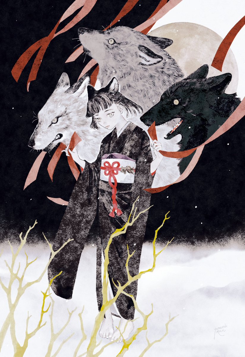 「おいていかないで、連れていって 」|山月まり Mari Yamazukiのイラスト