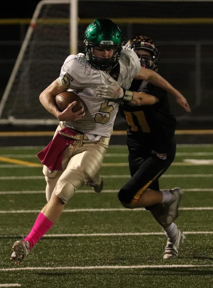 Heck of a final game kid.  Sr QB/DE Luciano Rolando ran 14 times for 233 yards and 5 TDs, passed for 111 yards and added 2 tackles on D, rarely coming off the field in our 52-0 win over Elmwood Park.  <a href="/EDGYTIM/">Timothy “EDGYTIM” OHalloran</a>