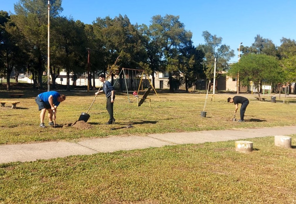 seguridadmbb's tweet photo. 🤩Además, se plantaron distintos ejemplares arbóreos en la Plaza Juan D. Perón, con la colaboración del grupo Scouts del B° Bella Vista

✅La actividad fué coordinada por la Dirección de Ord. Forestal Urbano, con la participación de la Comisión de Arbolado del Concejo Deliberante https://t.co/f7tHozslpf