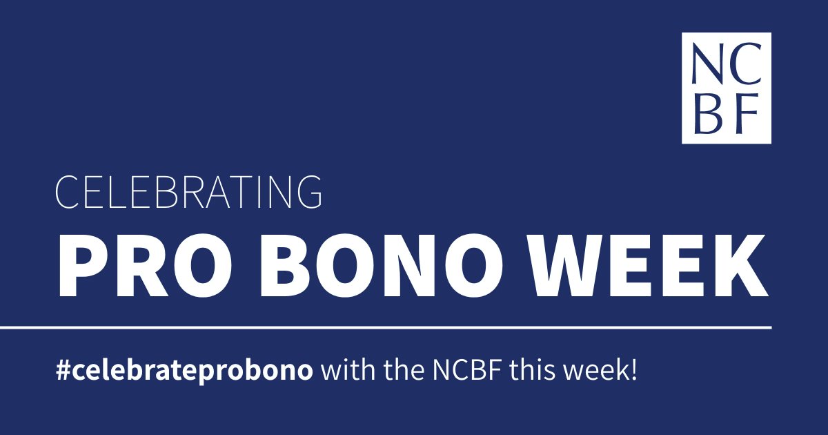 It’s Pro Bono Week! We are so inspired by our attorney volunteers who dedicate their time and expertise to serving the people of North Carolina. #CelebrateProBono How are you celebrating this week? Let us know below 👇