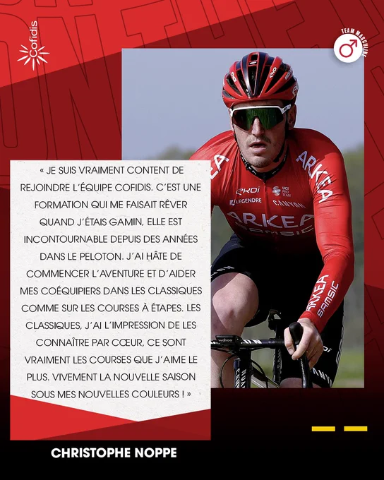 Image from Team Cofidis (@TeamCOFIDIS)