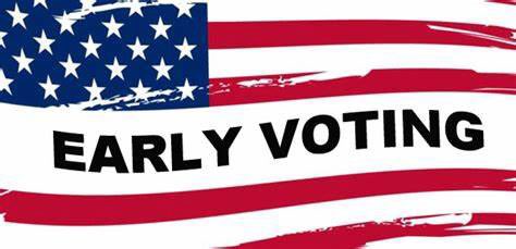 2VoteTX's tweet photo. It’s the first day of early voting! Early voting runs from 10/24 to 11/4. The last day to apply to vote by mail is 10/28. Election Day is Tuesday, Nov. 8. During early voting, voters can cast ballots at any polling location in the county where they are registered to vote. #Vote https://t.co/zx2c9IO8Le