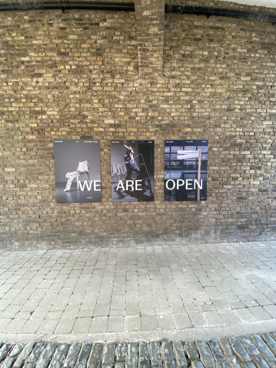 In LOVE with our new posters under the Arch in NCAD! Our Annual Open Day is November 23rd and we will be launching the full programme of events soon! All our events are always found here ncad.ie/study-at-ncad/…