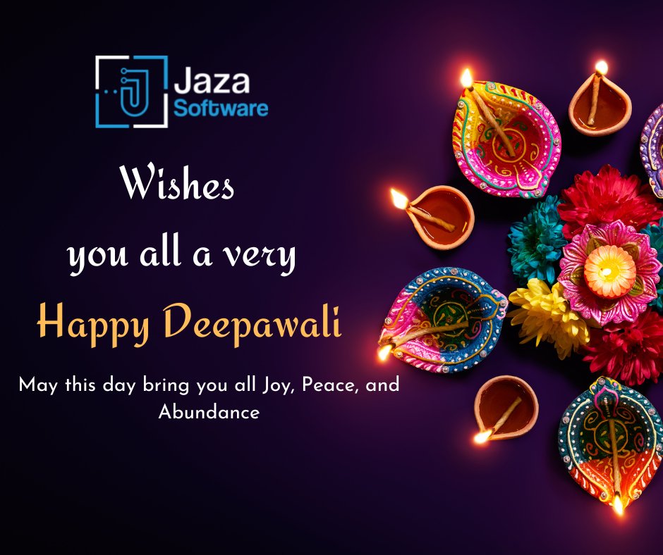 jazasoftware's tweet photo. May the divine blessings of Goddess Lakshmi and Lord Ganesha enlighten your vision and brighten up your life.

Jaza Software wishes you all a very Happy and Safe Diwali.

#HappyDeepavali 

#JazaSoftware https://t.co/YmGrpKhoii