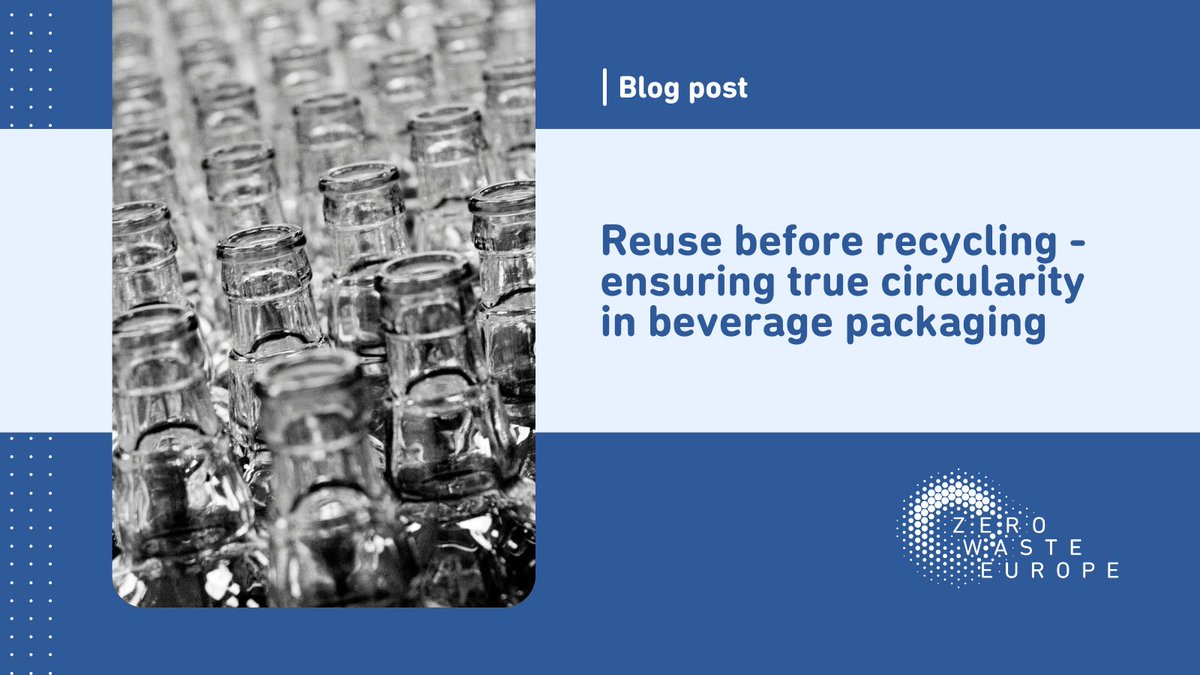 Europe must move towards a circular #zerowaste economy that retains value by reusing materials over and over; and uses recycling as a last resort.

Separate recycling collection targets should be complementary to strong and binding reuse targets.

More ⬇️
zurl.co/BTXW