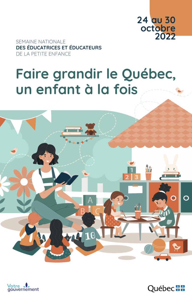 devoirscolaire's tweet photo. Dans le cadre de la toute première édition de la semaine nationale des éducatrices et éducateurs de la petite enfance, il me tient à coeur de remercier toutes les personnes qui travaillent chaque jour auprès de nos enfants. https://t.co/sxW660ohSq