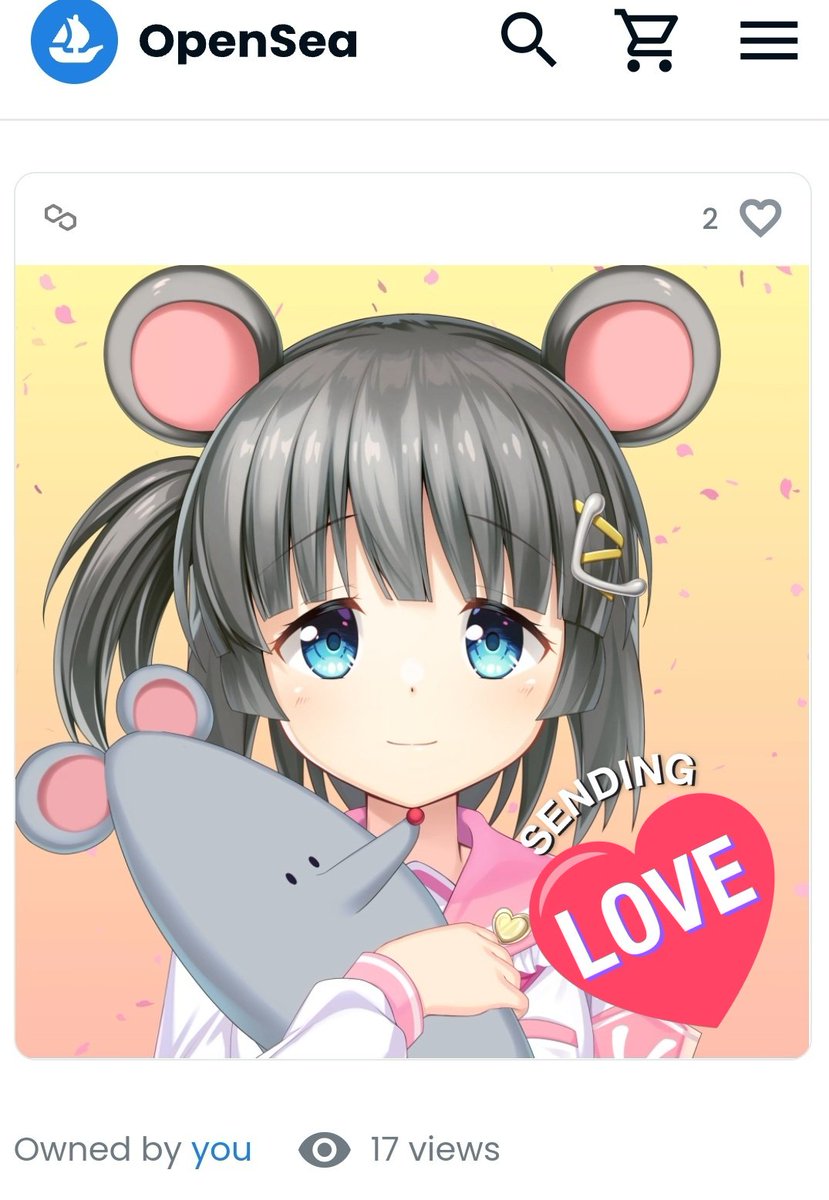 ケモ耳スキーとして
「Kemomimi NFT Project」を応援しています✨‼️
ギバ企画でミントさせて頂いたネズミちゃんを今も大切にさせて頂いています😉
最近公式ツイートが少なかったので心配していたのですが、まだまだ活動されそうで安心しました👍👍
しかも次の動きもありそうで…
これからも推すぞー‼️