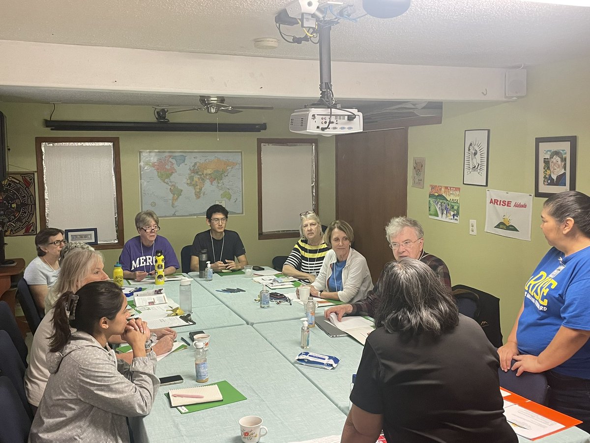 ahmcparland's tweet photo. Sisters, associates, and staff kicking off our Border Immersion with ARISE this morning @SistersofMercy #MercyForJustice https://t.co/epcmkL2Lsx