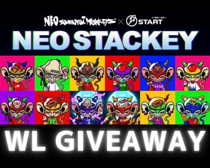 Big Hat Monkey a.k.a. ワイは猿や! (@bighatmonkeys) on Twitter photo NEO STACKEY WL #giveaway 🚀
🎁AL(先行購入権) × 10🎁
✅Follow
<a href="/KzcHArt/">KOUSEI | START Land Founder CEO</a>
<a href="/BigHatMonkeys/">Big Hat Monkey a.k.a. ワイは猿や!</a>
✅Like&RT
✅Join discord.gg/startjpn
⏰ 48時間
大注目 #NSK 🐒🚀
#NSM × #STARTJPN 姉妹IP
PFP付STARTアルファパス🚀
START概要資料🚀↓
x.gd/30dyM
#Giveaways #NFTs NEO STACKEY WL #giveaway 🚀
🎁AL(先行購入権) × 10🎁
✅Follow
<a href="/KzcHArt/">KOUSEI | START Land Founder CEO</a>
<a href="/BigHatMonkeys/">Big Hat Monkey a.k.a. ワイは猿や!</a>
✅Like&RT
✅Join discord.gg/startjpn
⏰ 48時間
大注目 #NSK 🐒🚀
#NSM × #STARTJPN 姉妹IP
PFP付STARTアルファパス🚀
START概要資料🚀↓
x.gd/30dyM
#Giveaways #NFTs