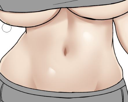 お腹に結構力いれて描いてる(当社比) 