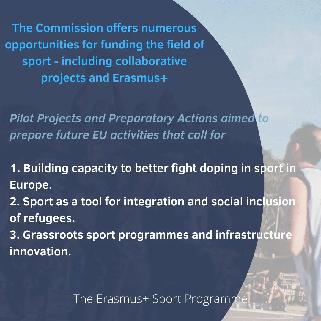 EuropeSteps's tweet photo. What is EU doing regarding Sport Policy? 
Find it out 👇 

#Europe #european #sports #sportspolicy #football #basketball #communications #euparliament https://t.co/sOdX1Z6kAp