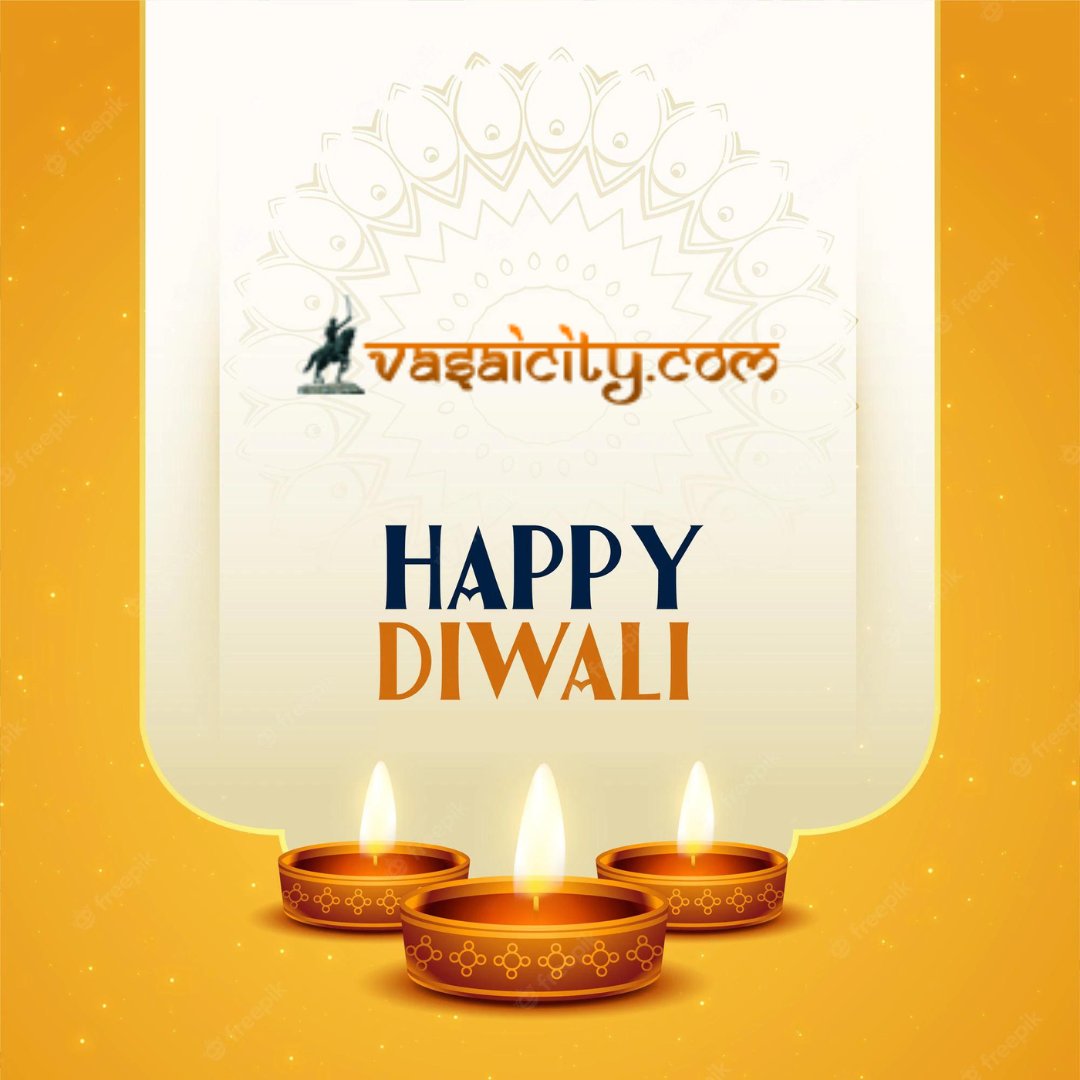 VasaiCity's tweet image. Light a lamp of love, blast a chain of sorrow, shoot a rocket of prosperity and fire a flowerpot of happiness this Deepavali.
We wish you and your family a sparkling and Happy Diwali.

- vasaicity.com

#vasaicity #yehlopages #vasai #diwali #festive #greetings #happiness