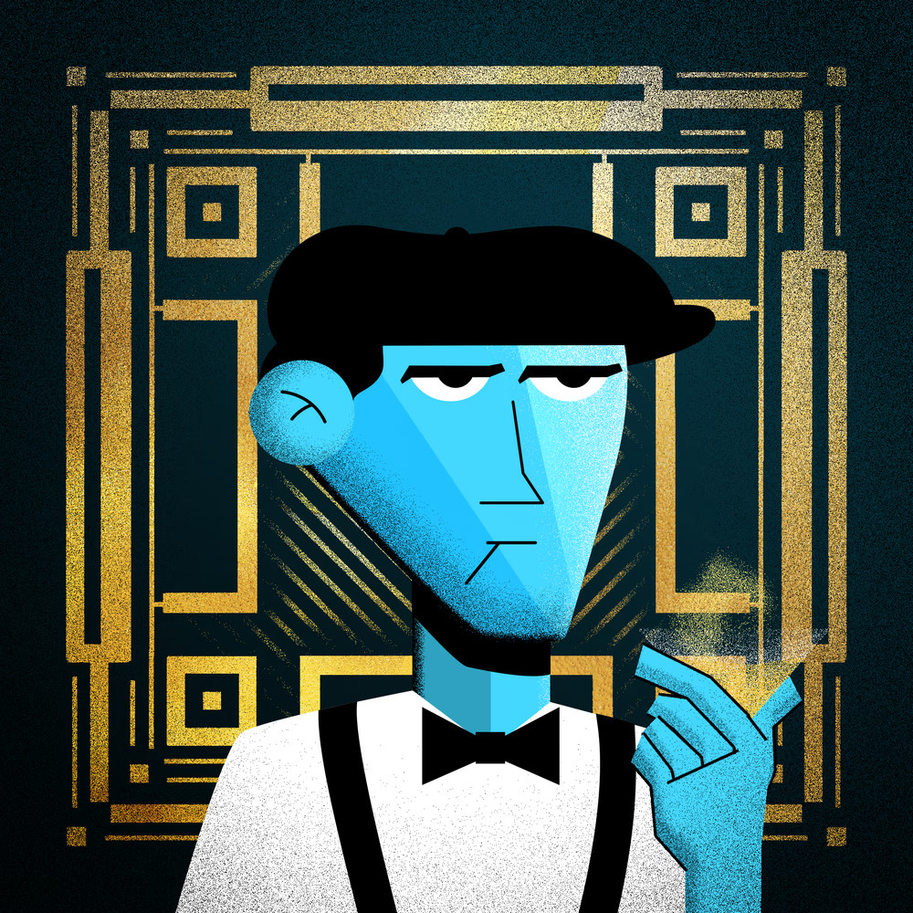 Here is the most discreet person of the <a href="/TheGalaNFT/">𝑻𝒉𝒆 𝑮𝒂𝒍𝒂🍸</a> : Django Debarre! He was not invited unlike the other guests. He is there to make music despite his shyness, once on stage, we will only see him. Hold on tight, the show is about to start! #GalaFollowGala